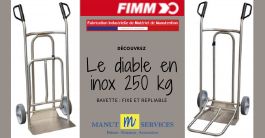 Diable en inox 250 kg