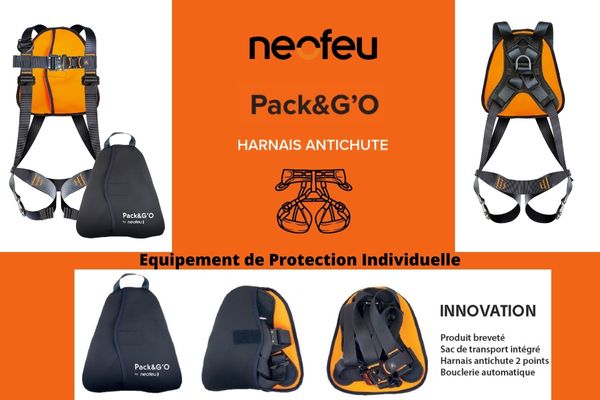 Harnais de sécurité antichute Pack&G'O avec sac de transport intégré - EPI