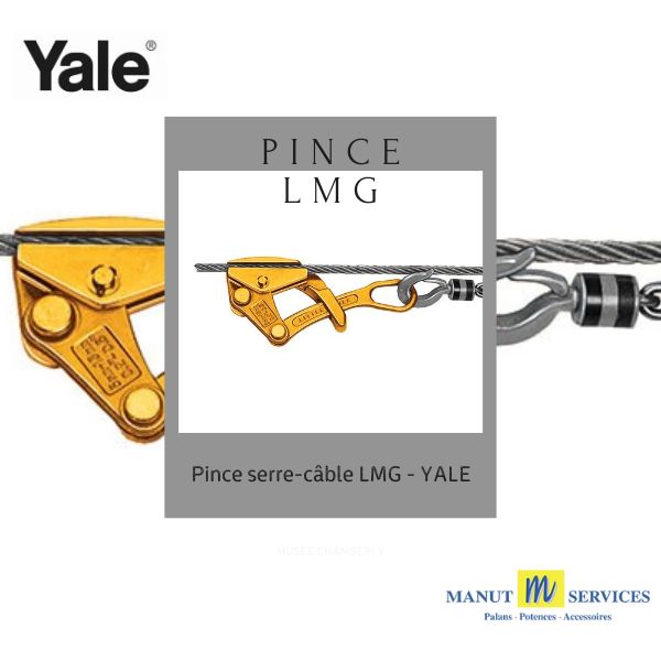 Pince serre-câble LMG de chez Yale pour la traction et la mise sous tension de câbles en acier